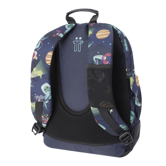 TOTTO School Backpack- Crayoles- 5jy- Planets and Aliens