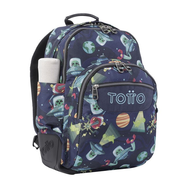 TOTTO School Backpack- Crayoles- 5jy- Planets and Aliens