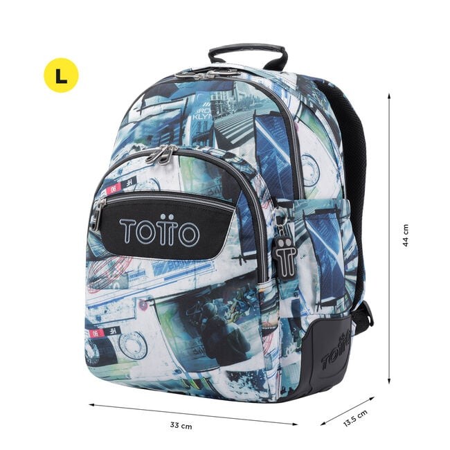 TOTTO School Backpack- Crayoles- 4HV-Postcards and Casetes