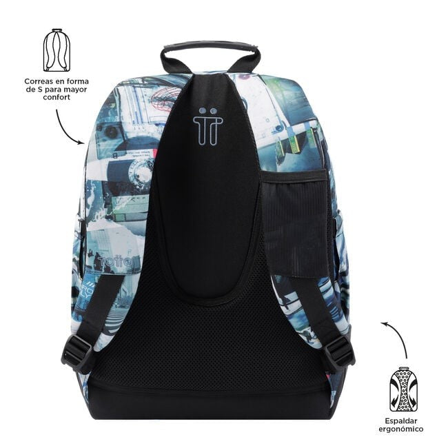 TOTTO School Backpack- Crayoles- 4HV-Postcards and Casetes