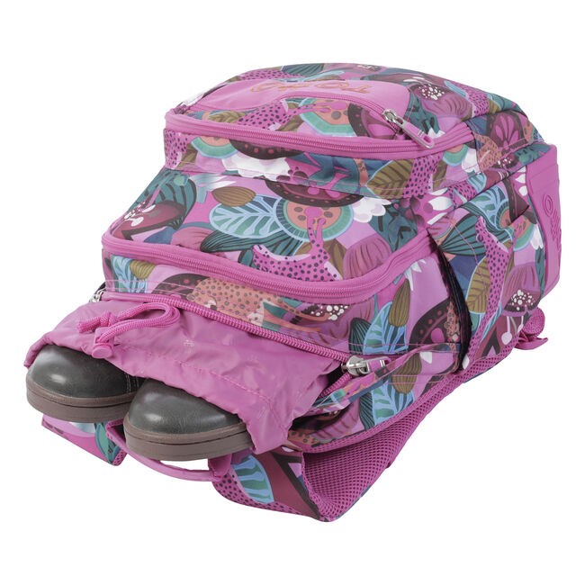 TOTTO School Backpack- Crayoles- 8IV-Tropical Jaguar