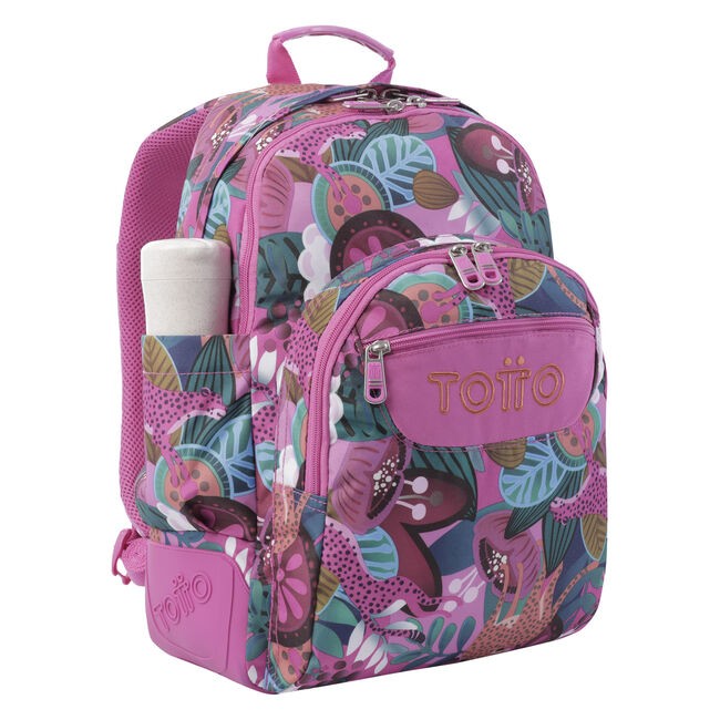 TOTTO School Backpack- Crayoles- 8IV-Tropical Jaguar