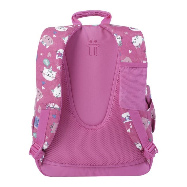 TOTTO School Backpack- Crayoles- 8iw- Fiesta Gatitos