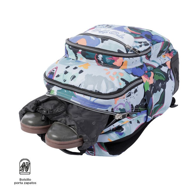 TOTTO School Backpack- Crayoles- 4h1- Floral Canvas