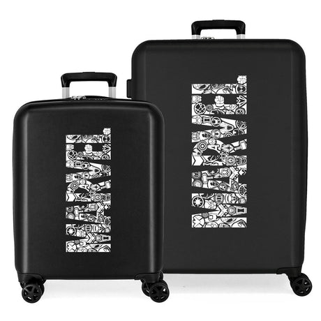 Rigid suitcase game Disney 100 logo 55 - 70 cm