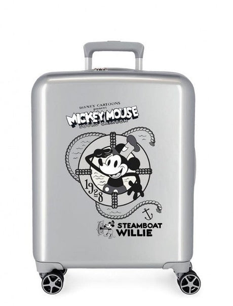 Cabin suitcase rigid Disney 100 Mickey Steamboad 55 cm