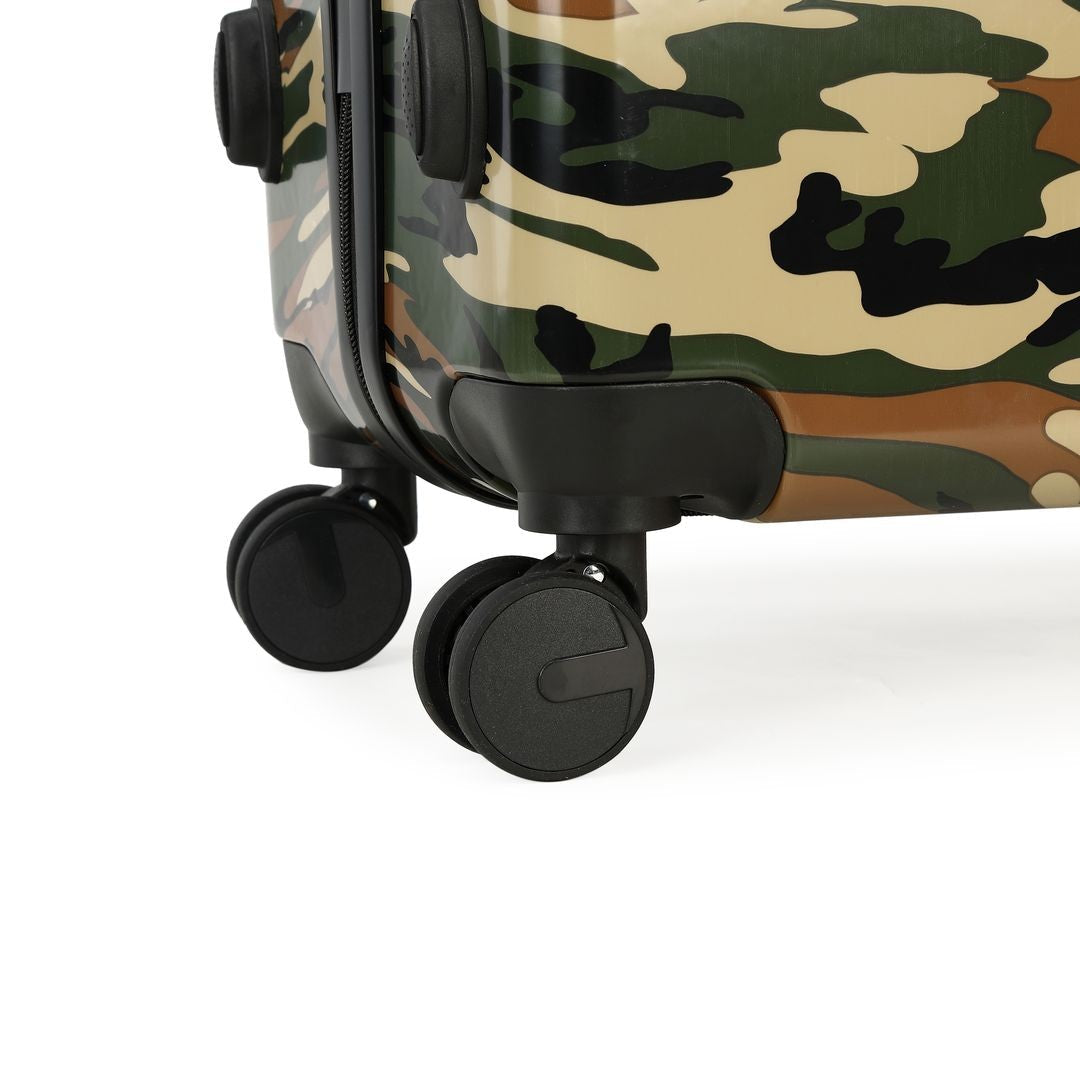 GREENWICH Small travel suitcase 55cm camouflage