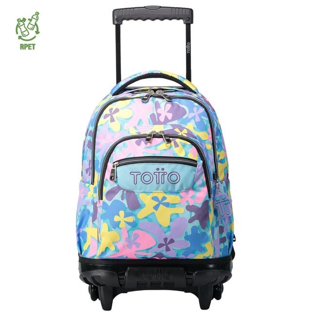 TOTTO School backpack with wheels - lines - 6js Hawa