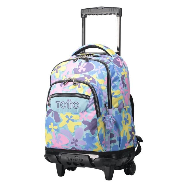 TOTTO School backpack with wheels - lines - 6js Hawa