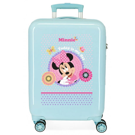 Maleta de Cabina Minnie Today is my day rígida 55 cm turquesa