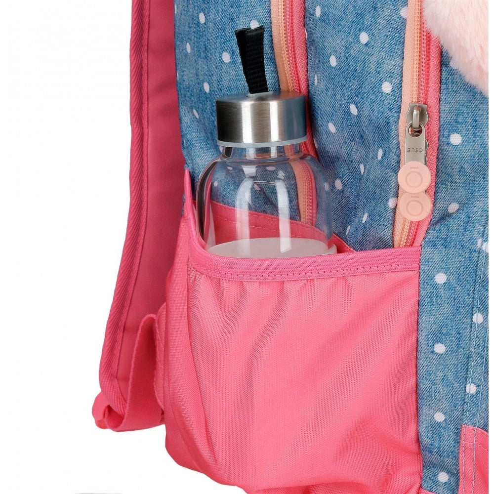 Backpack Little Dreams Double Adaptable Pink Compartment