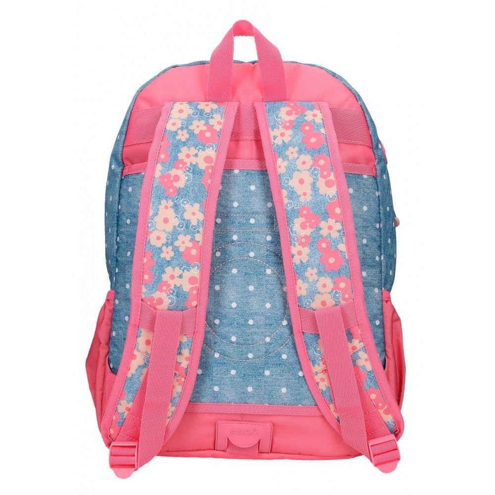 Backpack Little Dreams Double Adaptable Pink Compartment