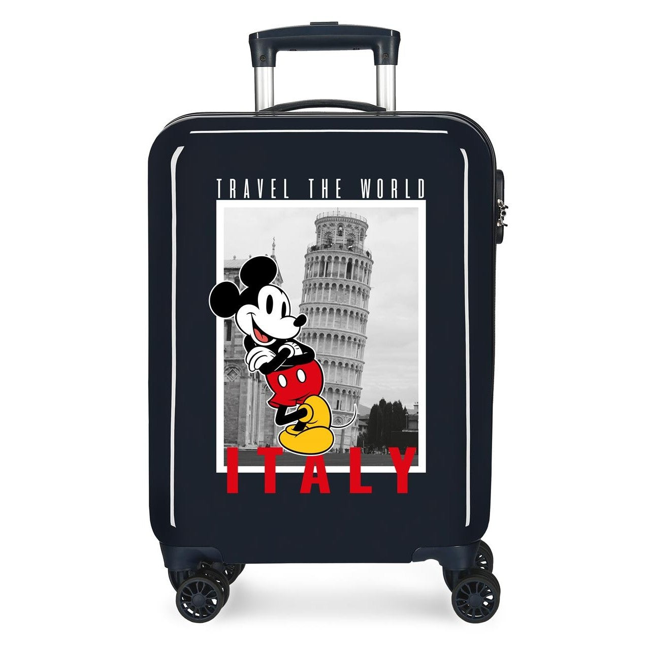 MALETA DE CABINA RÍGIDA MICKEY ITALY 55 CM