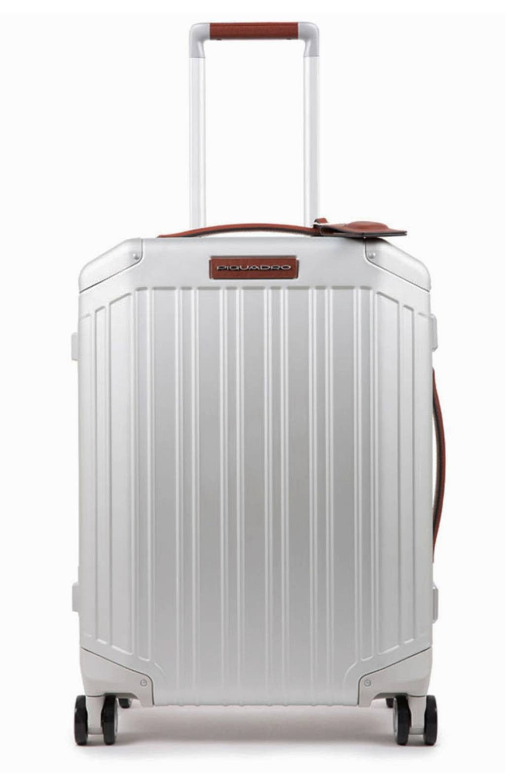 PIQUADRO Rigid cabin trolley 55cm Collezione aluminum