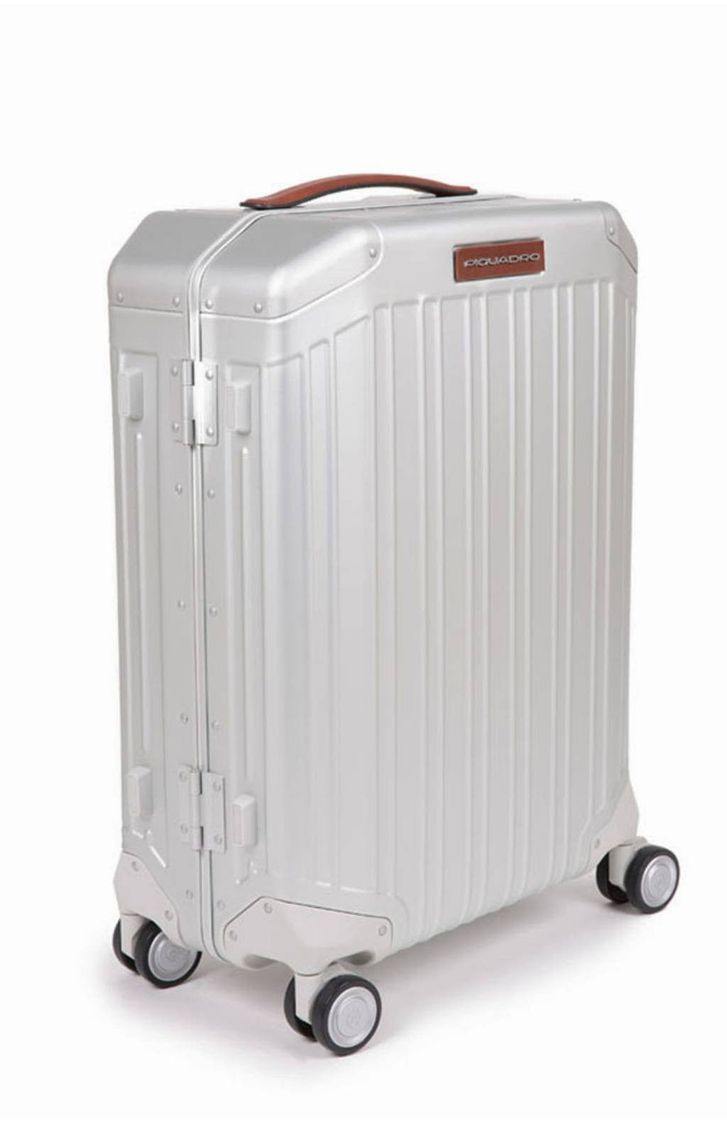 PIQUADRO Rigid cabin trolley 55cm Collezione aluminum