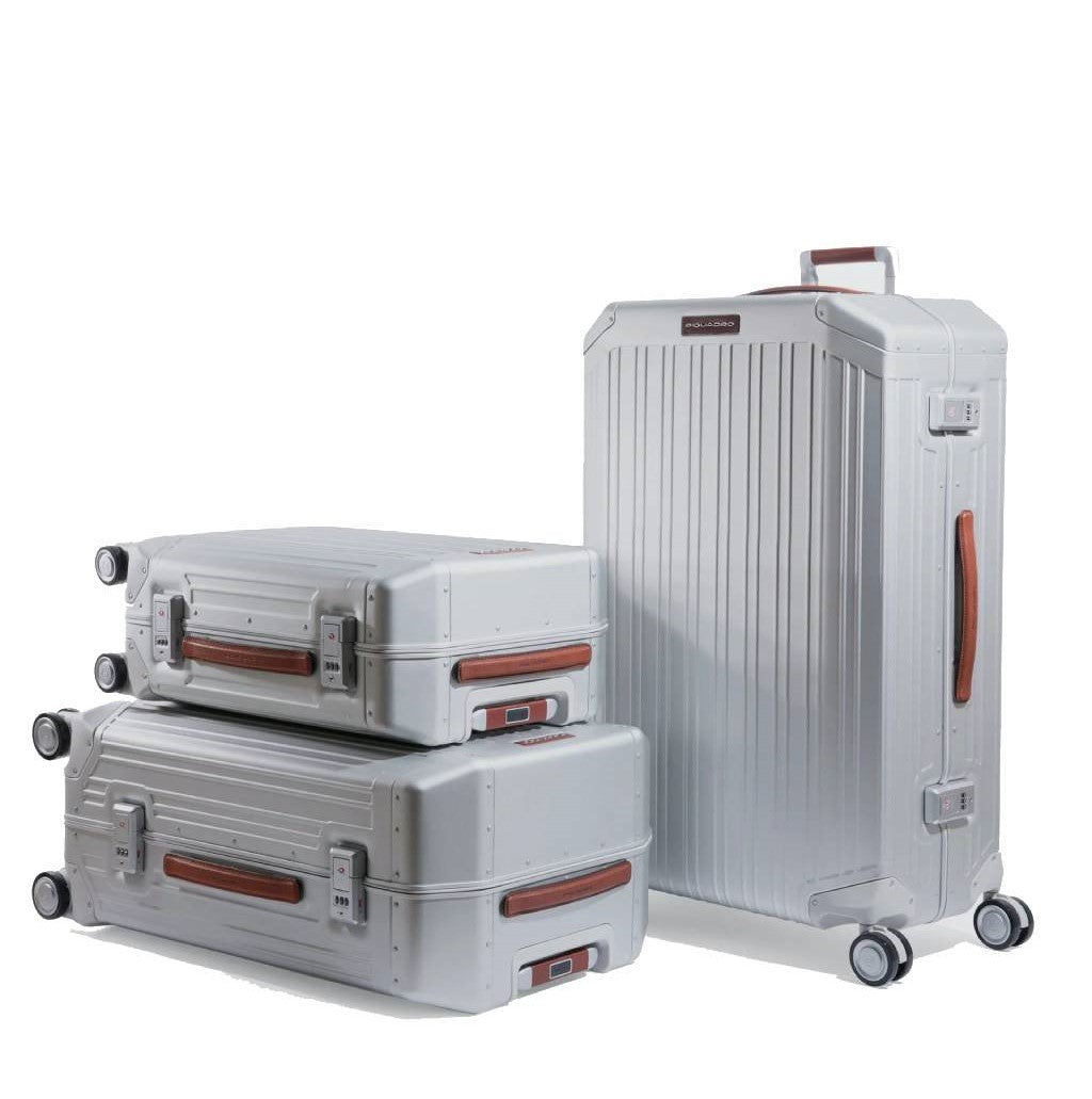 PIQUADRO Rigid cabin trolley 55cm Collezione aluminum