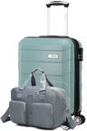 Set of GREENWICH Cabin suitcase Extensible Budapest and Gray Buffon Travel Bag