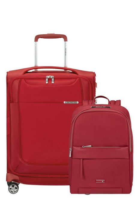 SAMSONITE SET MALETA D´LITE EXTENSIBLE 55CM + Backpack 15.6 "Zalia 3.0