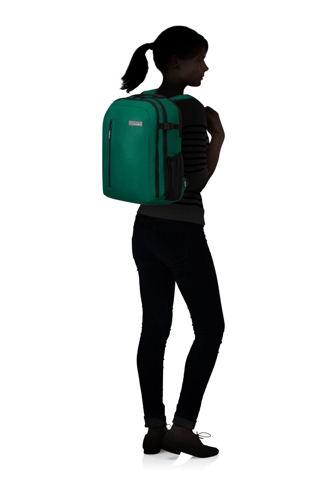 SET ROADER MALETA DE CABINA 55 CM Y MOCHILA PARA PORTÁTIL M - 15.6" – JUNGLE GREEN