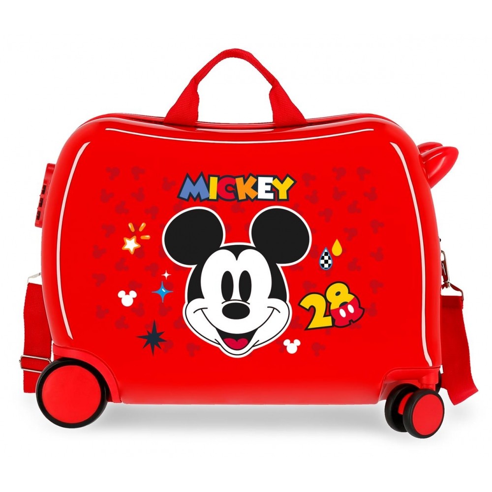 Maleta infantil 2 ruedas multidireccionales Mickey Get Moving