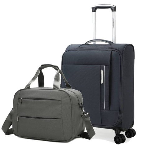 SET GREENWICH Cabin suitcase Eco-Reycled Túnez 55cm + Boston travel bag