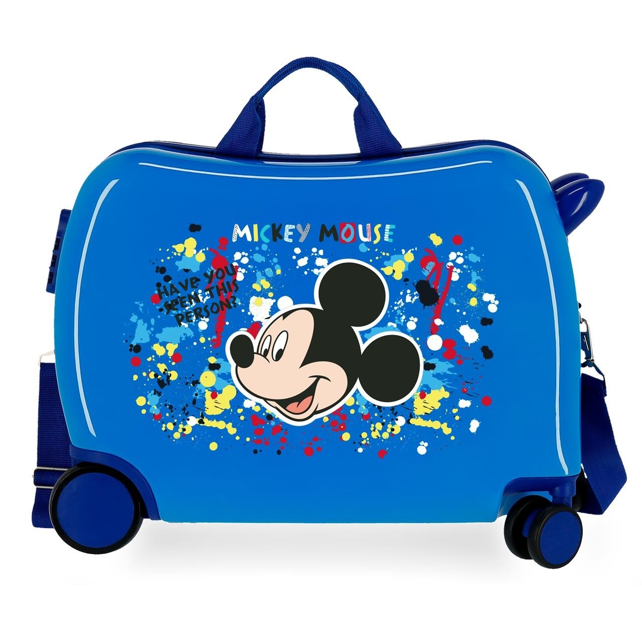 Children's suitcase 2 multidirectional wheels Mickey Colour Mayhem