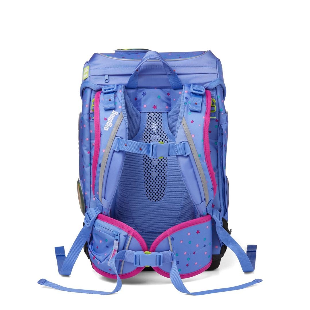 ERGOBAG Set de Mochila escolar rígida tipo cubo - AtmosBear