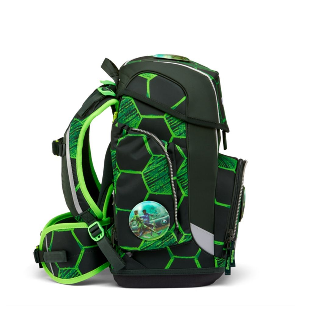 ERGOBAG Set de Mochila escolar rígida tipo cubo - AtmosBear