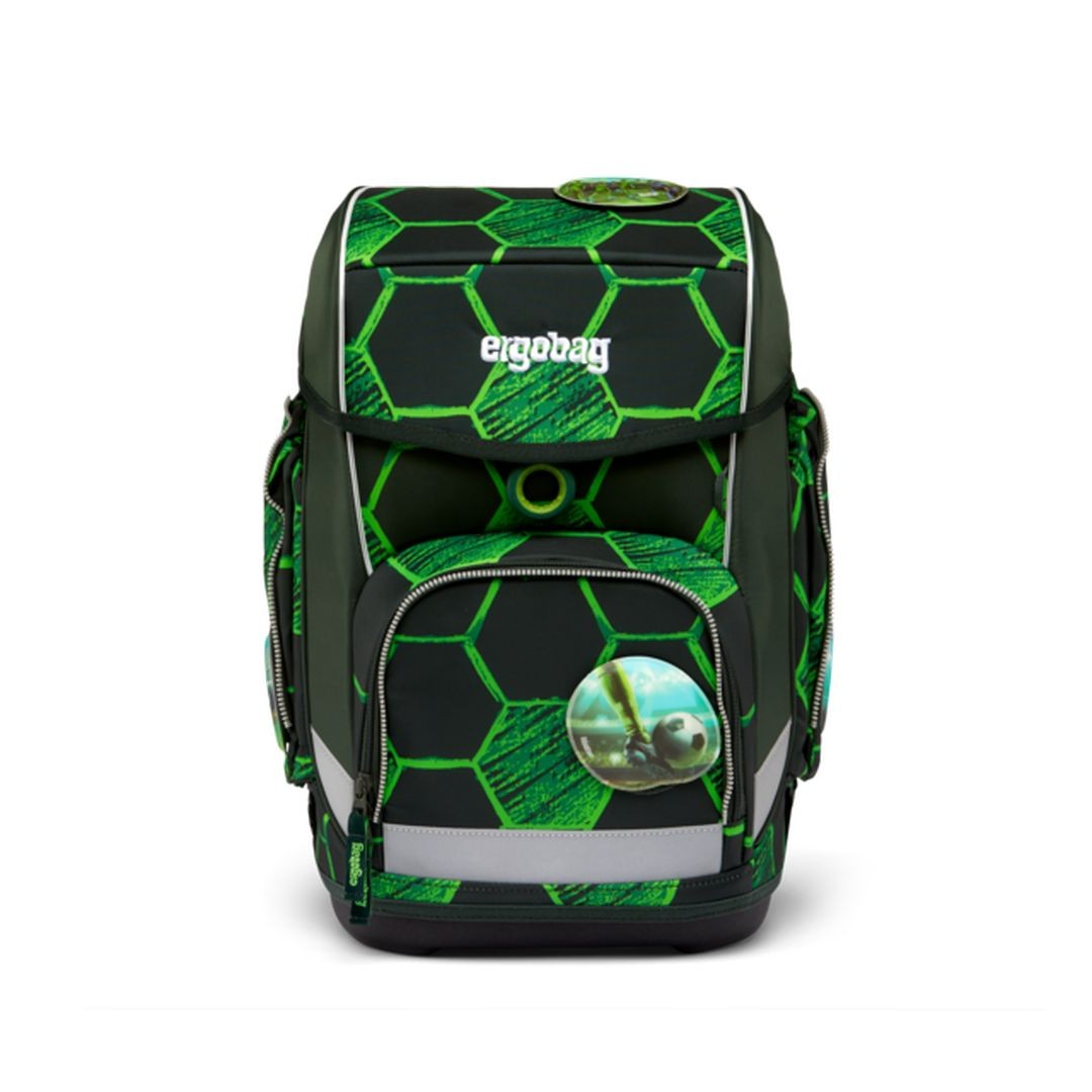 ERGOBAG Set de Mochila escolar rígida tipo cubo - AtmosBear