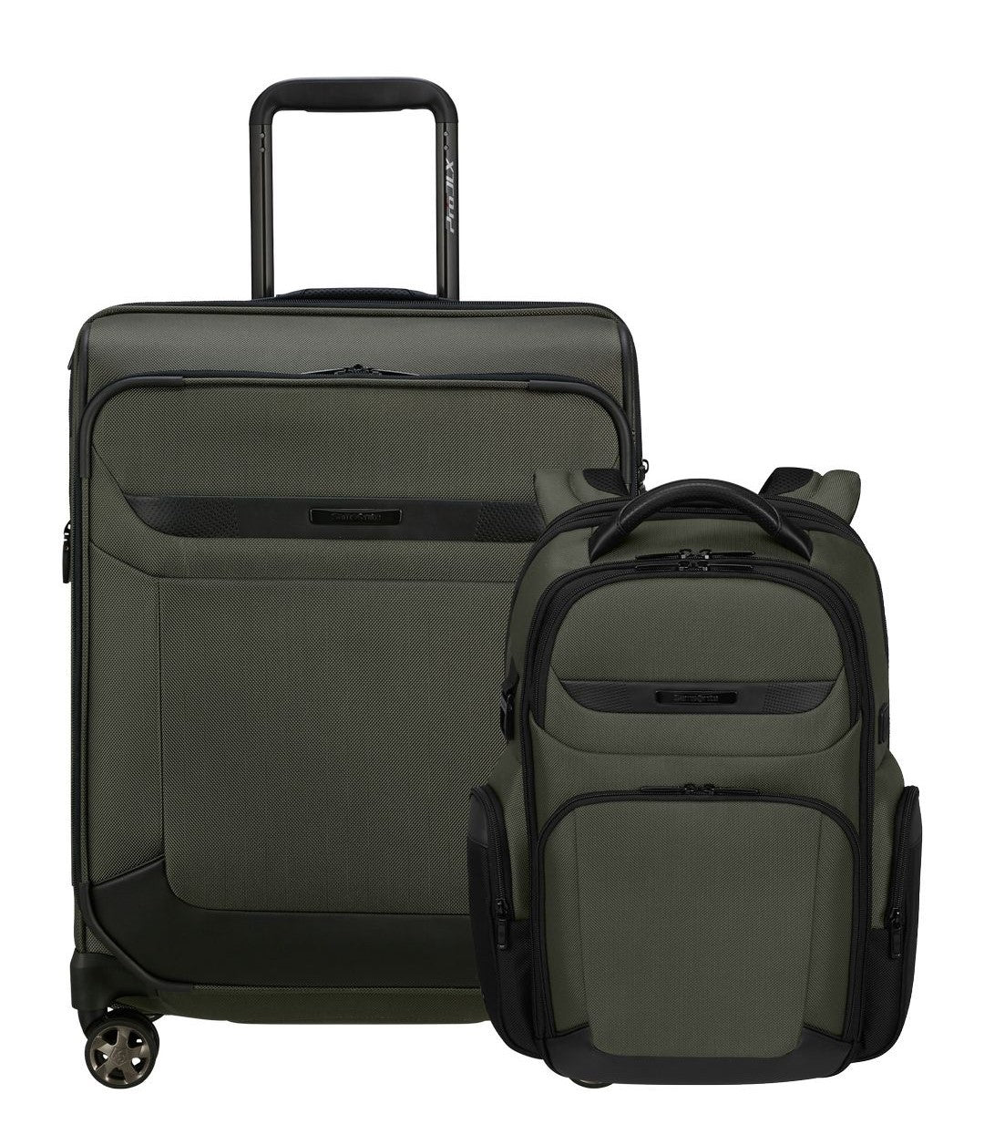 Pack SAMSONITE Trolley cabin and ex-dlx 6 extendable backpack