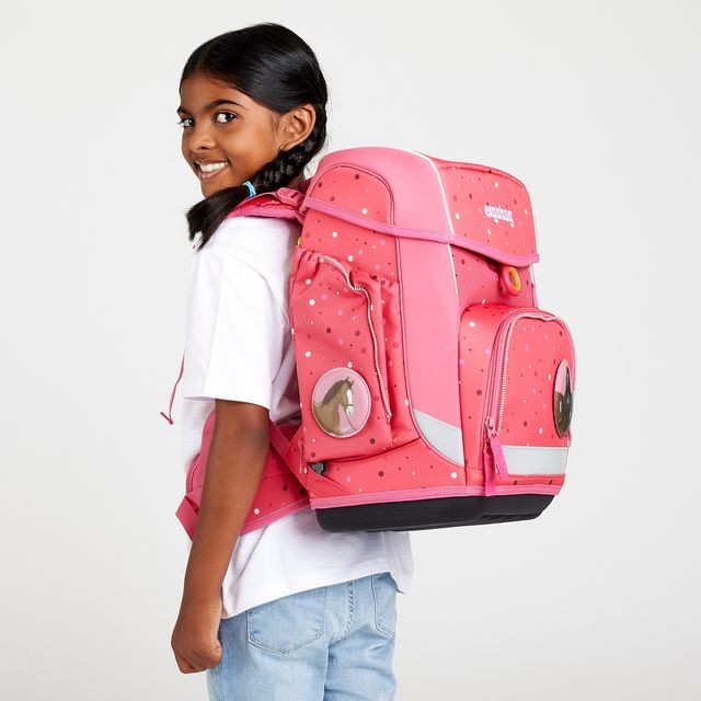 ERGOBAG Secchio set di zaino per la scuola rigida - Cavalli Dreambar