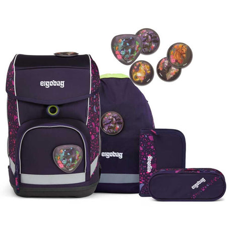 ERGOBAG Rigid school backpack set type cube - horse whisbeare