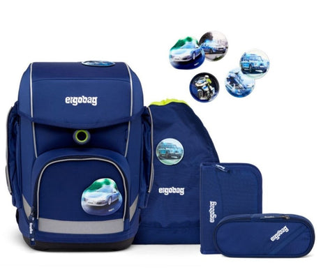 ERGOBAG Rigid school backpack set type cube - inspectbear