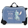 Children's suitcase Stitch fun to be one 2 multidirectional wheels