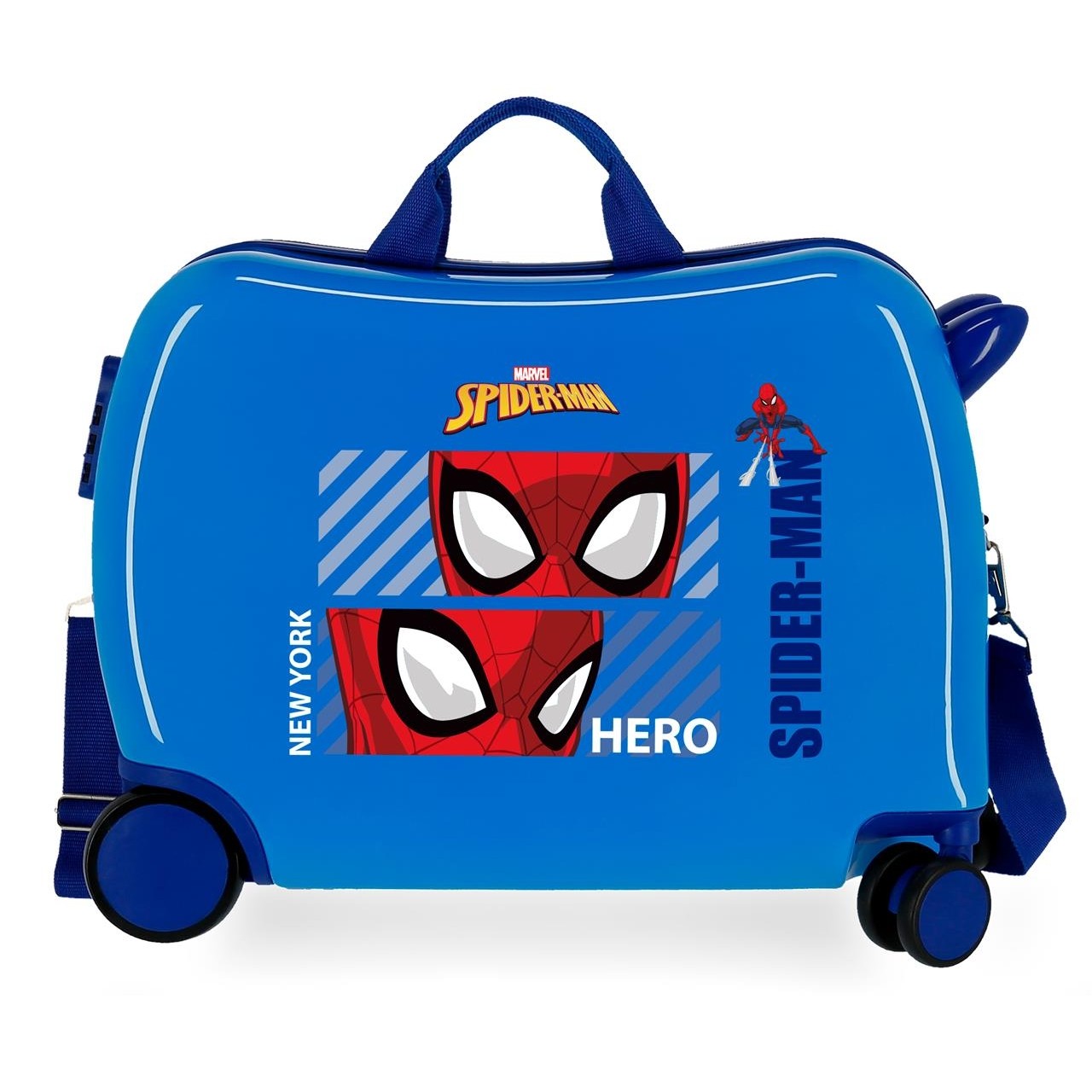 Spiderman Hero Children's Maleta 2 Blue Multidirectional Wheels