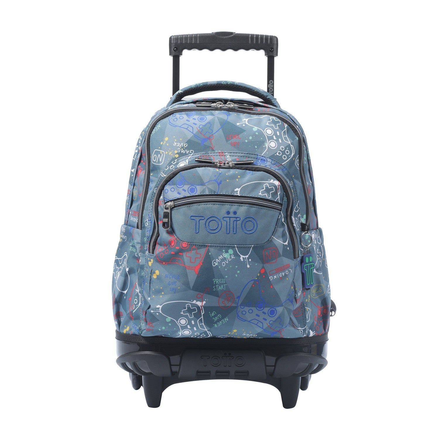 TOTTO School backpack with wheels - lines - 5dr sticks