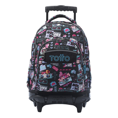 TOTTO School backpack with wheels - lines - 6cz Misato