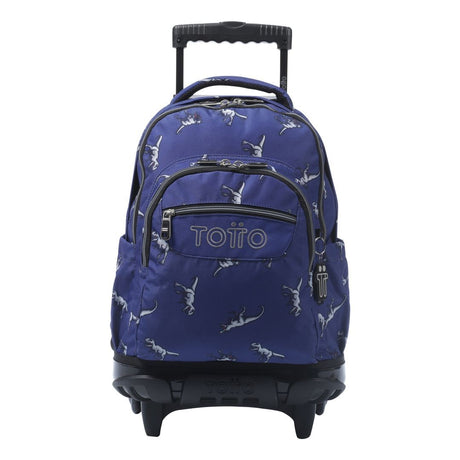 TOTTO School backpack with wheels - lines - 9jb