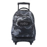 TOTTO School backpack with wheels - lines - 6ya bluc