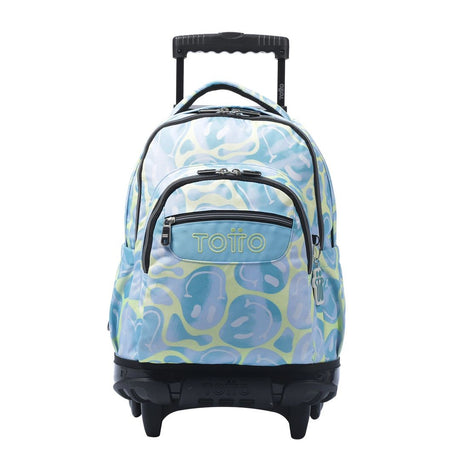 TOTTO School backpack with wheels - lines - 2u Happy Flow