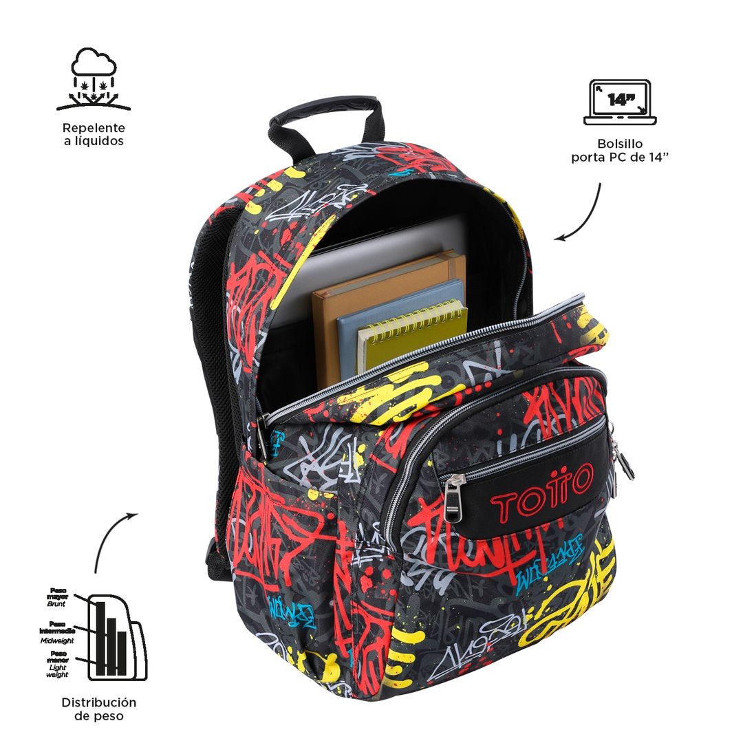 TOTTO School Backpack - 6cs Graphil Watercases