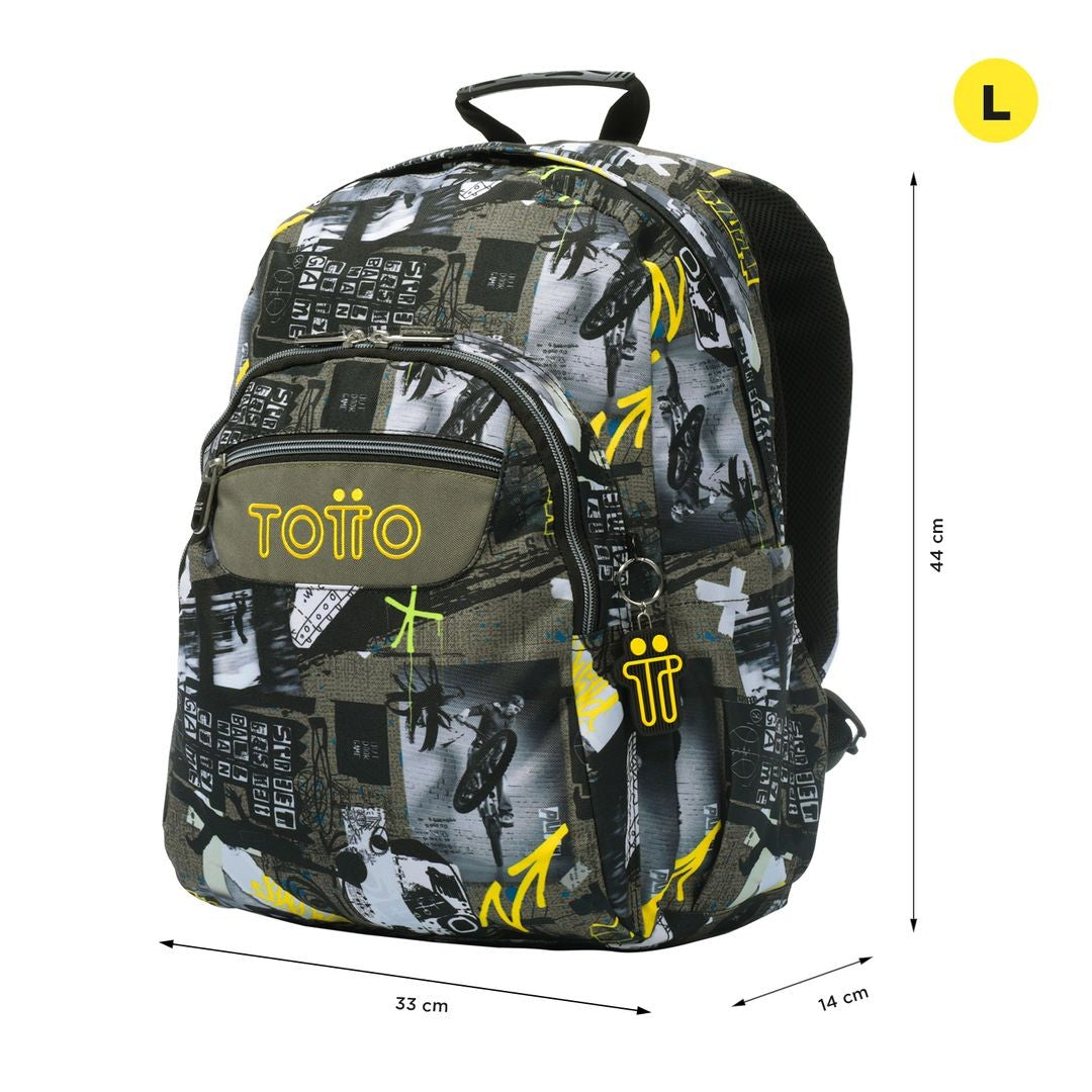 TOTTO SCHOOL Backpack - 6CT BASKI WATERS