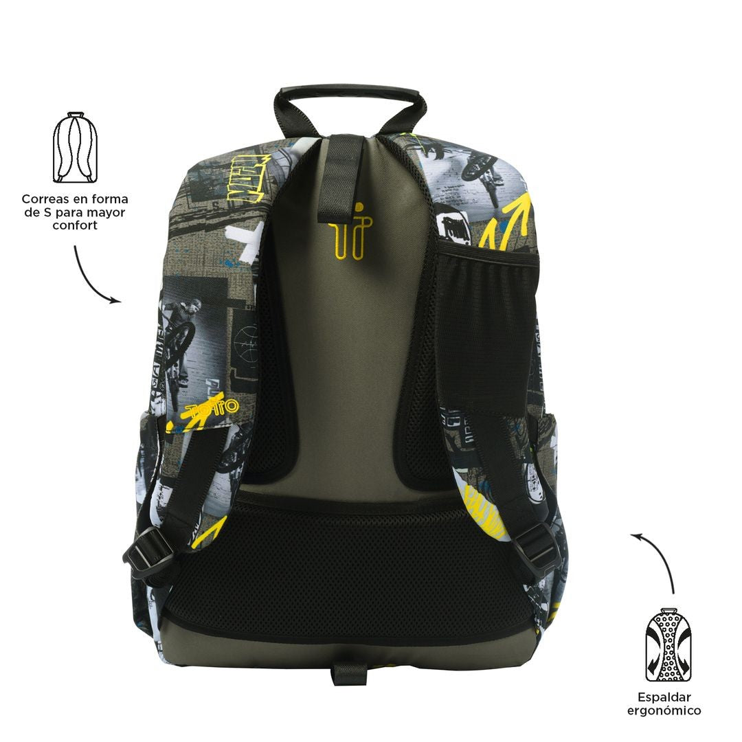 TOTTO SCHOOL Backpack - 6CT BASKI WATERS