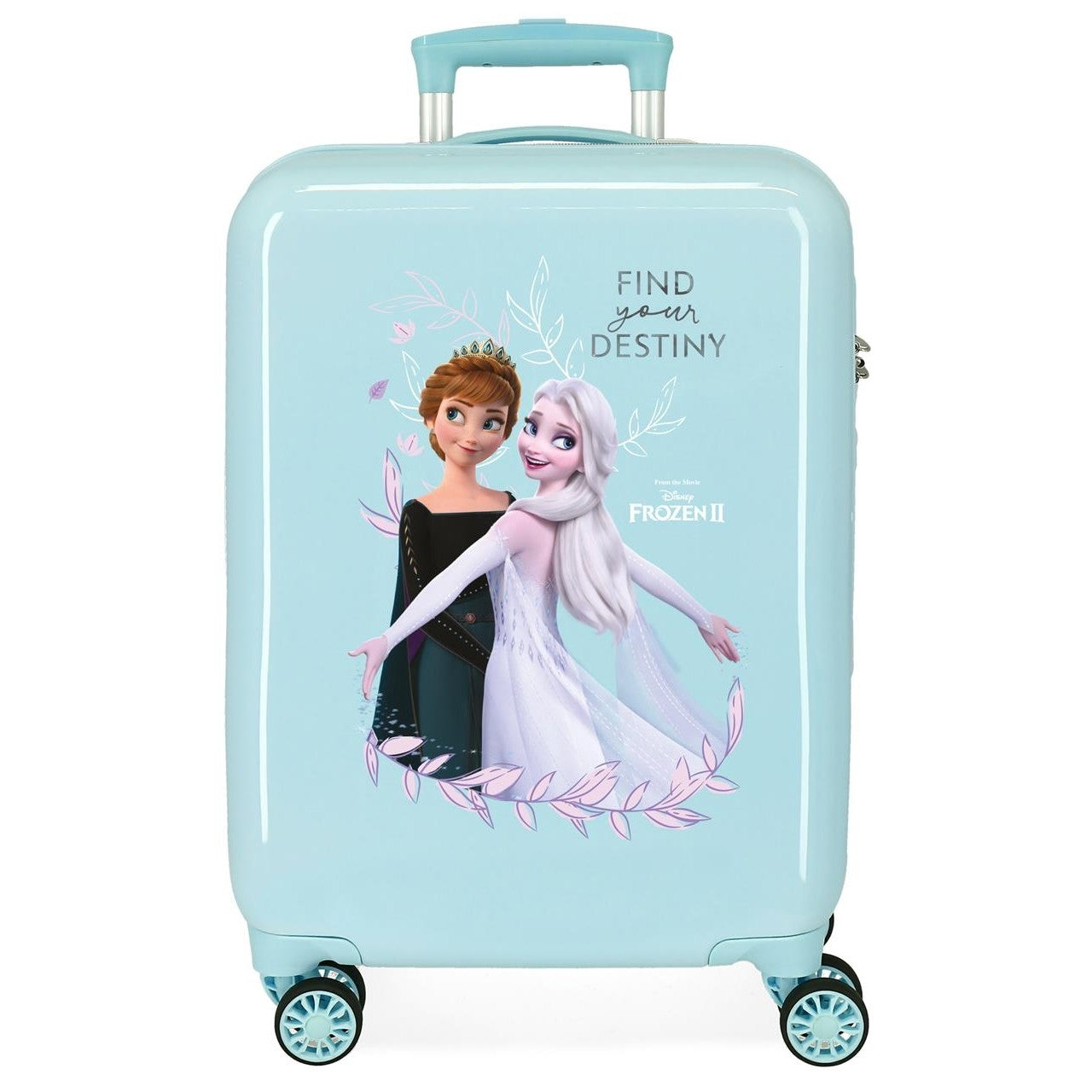 Cabin suitcase Frozen Rigid Memories 55 cm Turquoise