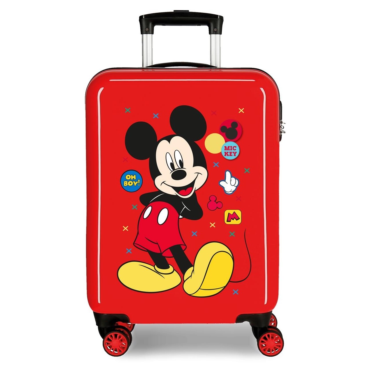 Cabin suitcase Rigid Mickey Enjoy The Day Blue