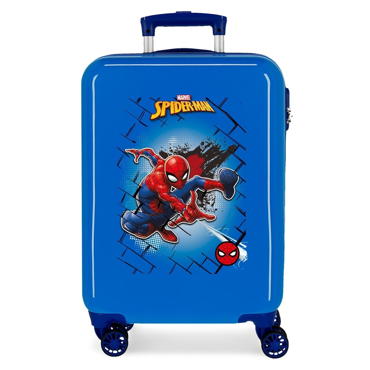 Cabin suitcase Rigid Sspiderman Rigid Network 55cm Blue