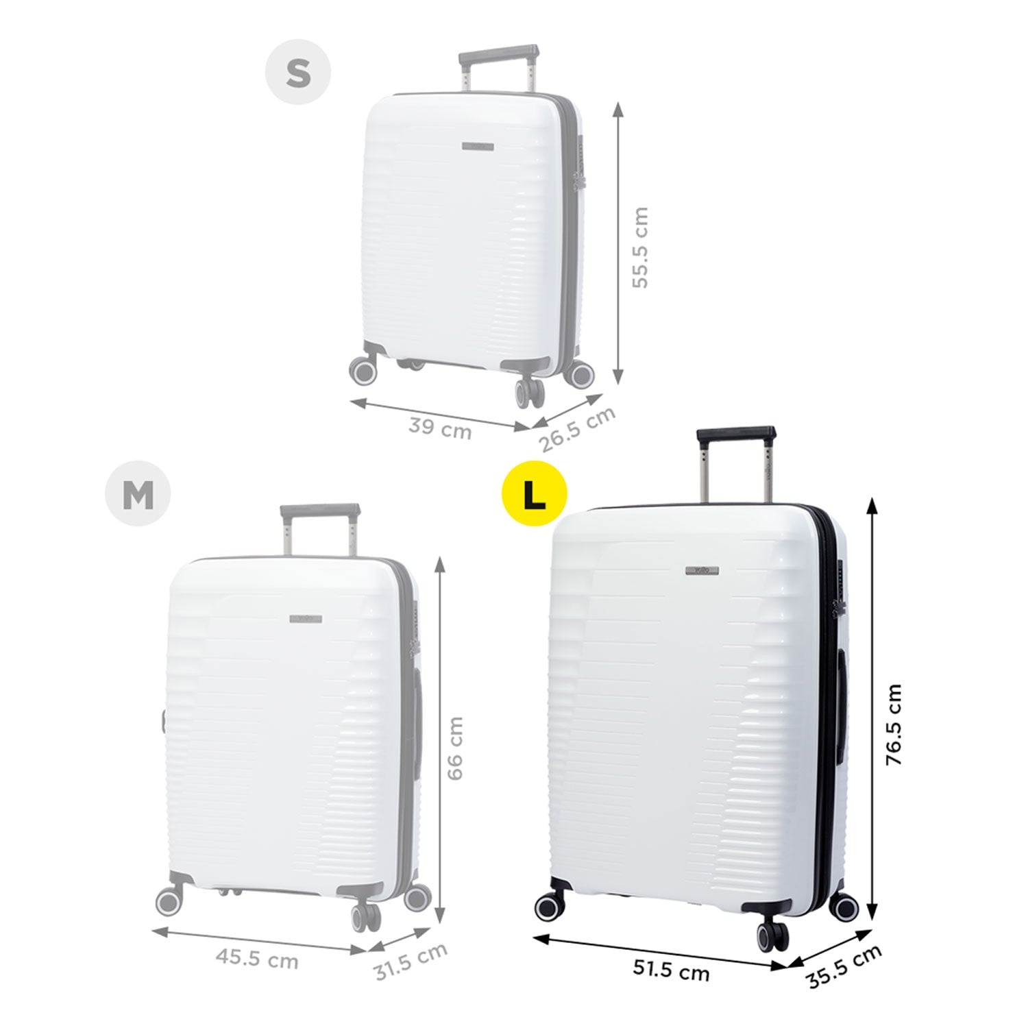 TOTTO Large extendable suitcase Traveler