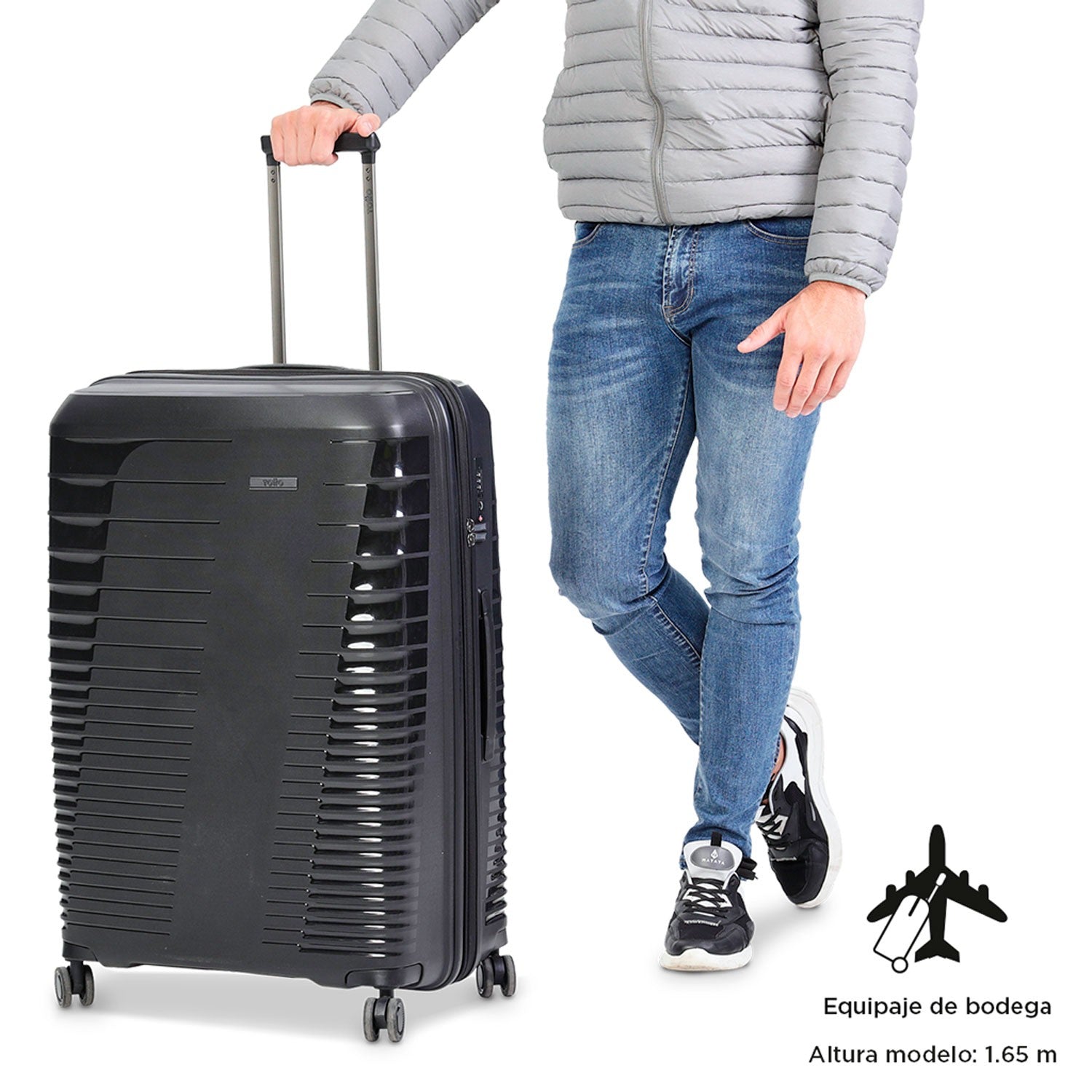 TOTTO Large extendable suitcase Traveler