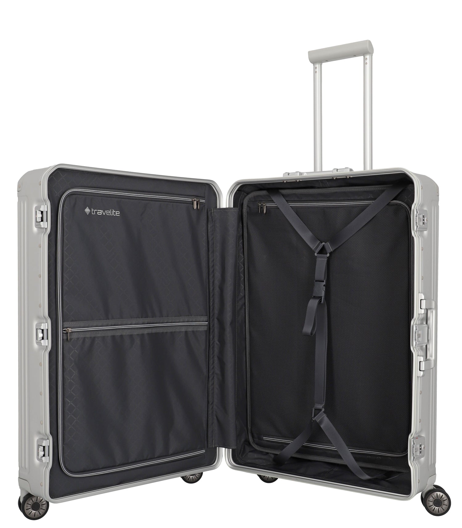 TRAVELITE - Large aluminum suitcase Next 2.0 - 77cm