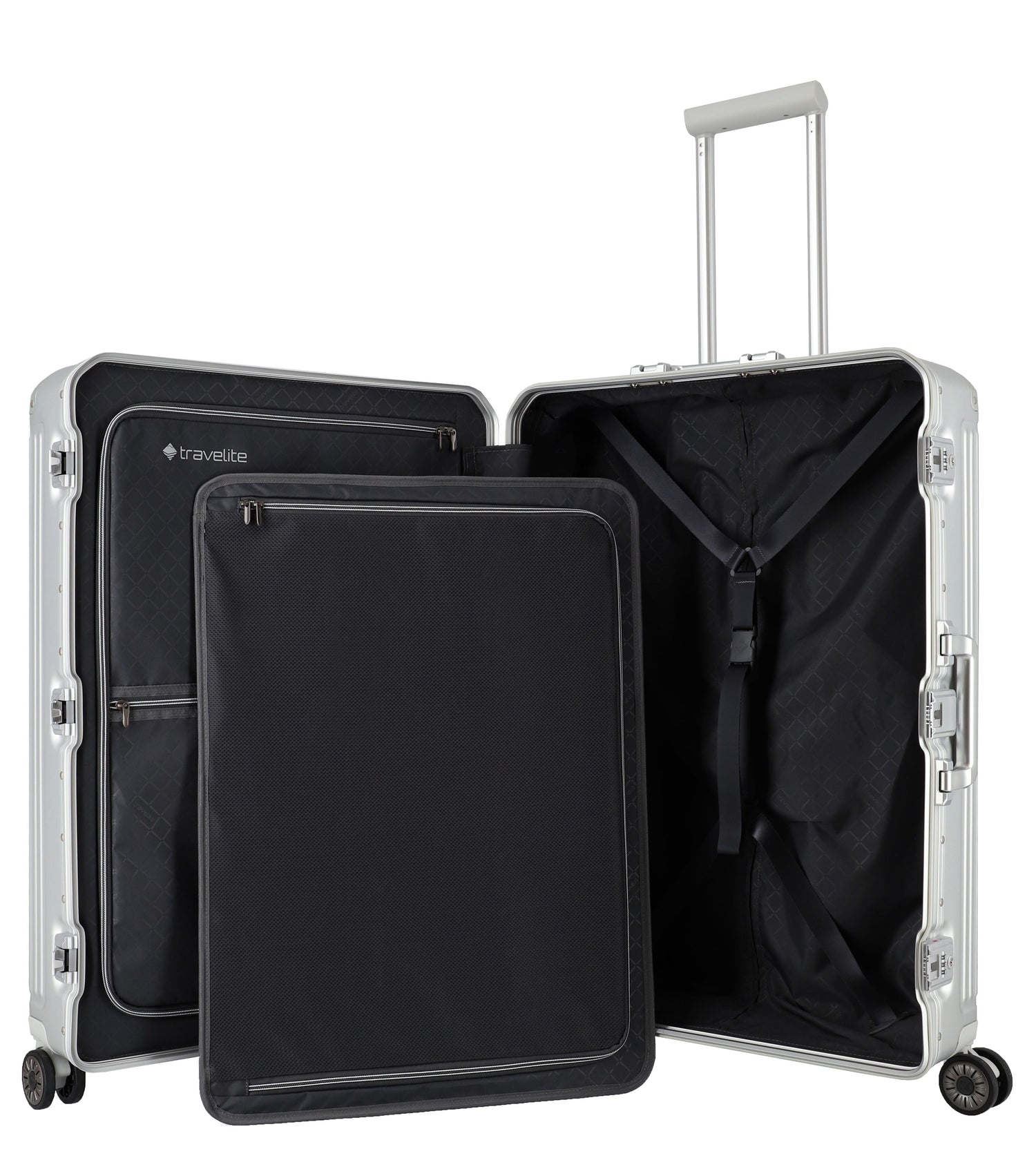 TRAVELITE - Large aluminum suitcase Next 2.0 - 77cm